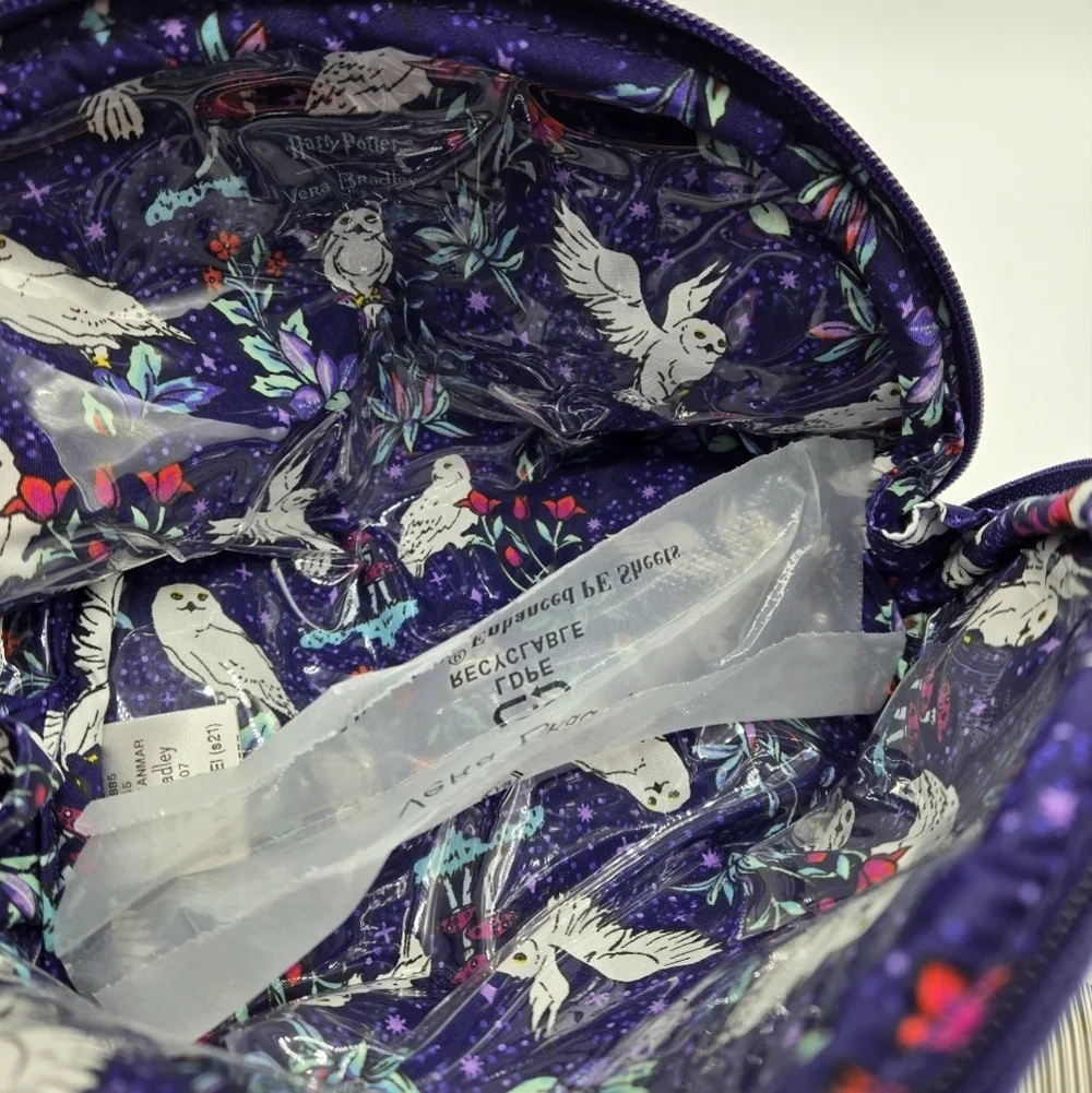 Vera Bradley Harry Potter Clamshell Cosmetic Forbidden Forest Bag Pouch